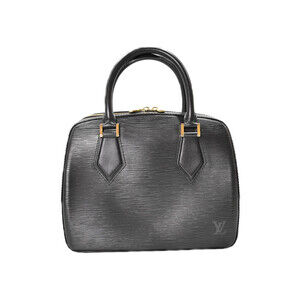 LOUIS VUITTON Sablon Epi Black Leather Handbag